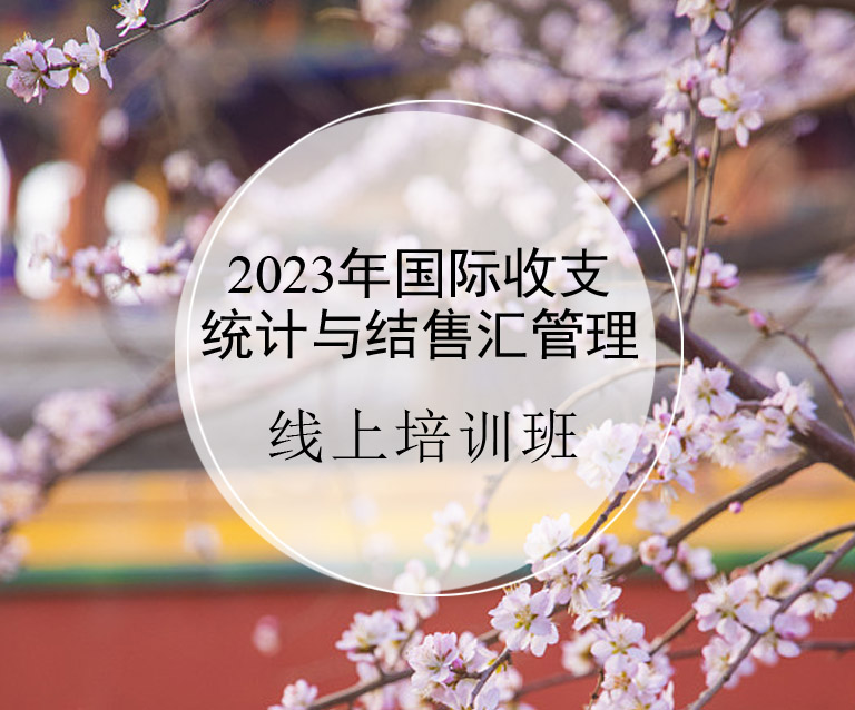 2023年国际收支统计与结售汇管理培训班(7月)