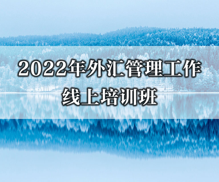 2022年外汇管理工作线上培训班