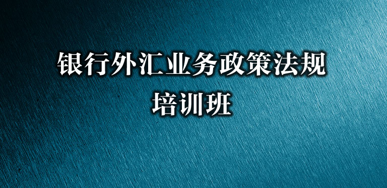 银行外汇业务政策法规培训班