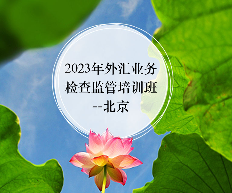 2023年外汇业务检查监管培训班-北京